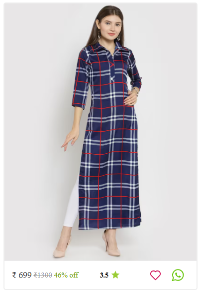 Kartier short kurtis for women thrissur kerala photo 05