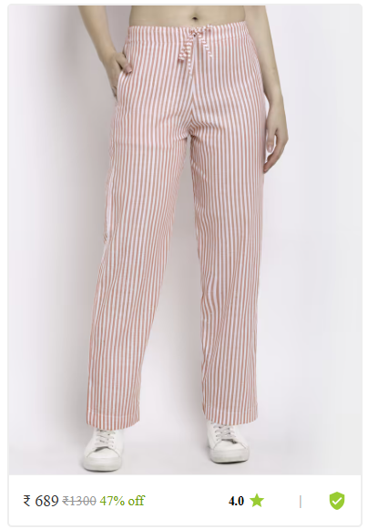 Kartier shop online high rise tapered pants women photo 11