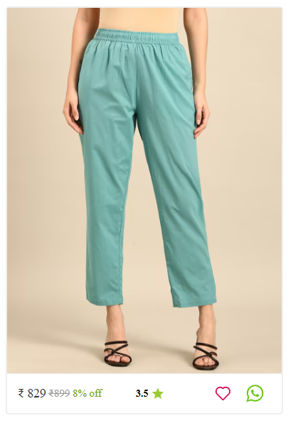 Kartier shop online high rise tapered pants women photo 14
