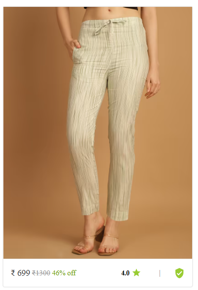Kartier shop online high rise tapered pants women photo 15