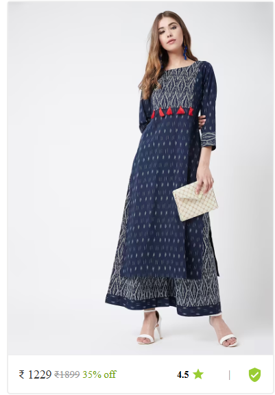 Kartier ethnic sets kurti pant with dupatta thrissur kerala photo 14