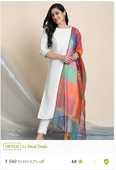 Kartier ethnic sets kurti pant with dupatta thrissur kerala photo 09