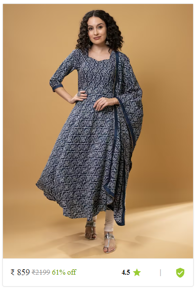 Kartier ethnic sets kurti pant with dupatta thrissur kerala photo 07
