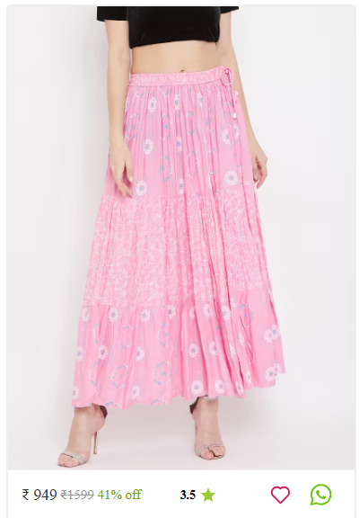 Kartier designer ethnic skirts women thrissur kerala photo 03