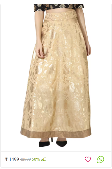 Kartier designer ethnic skirts women thrissur kerala photo 15